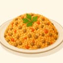Mercimekli Bulgur Pilavı illüstrasyonu