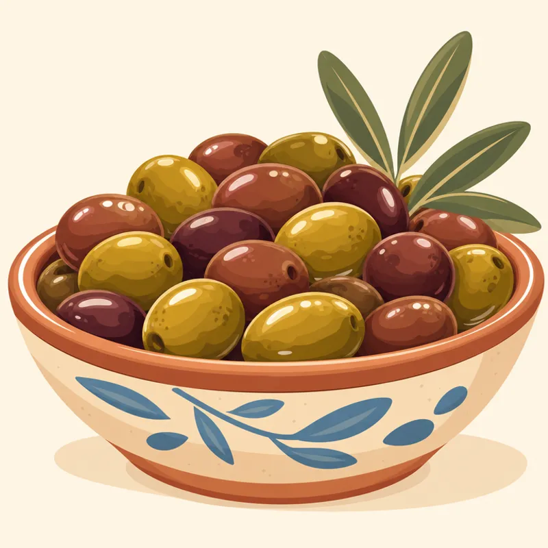 Milas Çekişke Zeytini illustration