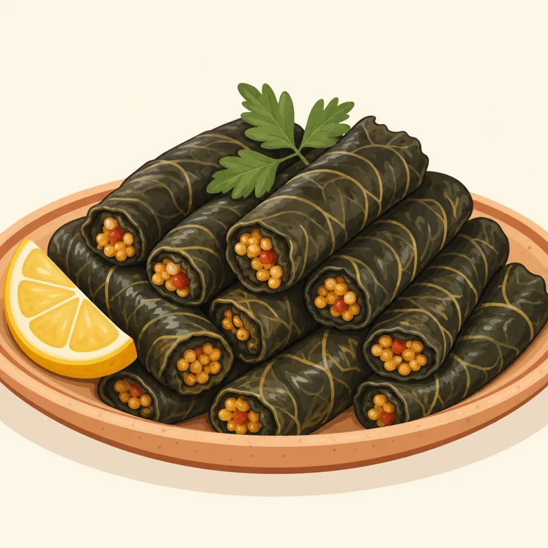 Mısır Yarmalı Karalahana Sarması illustration