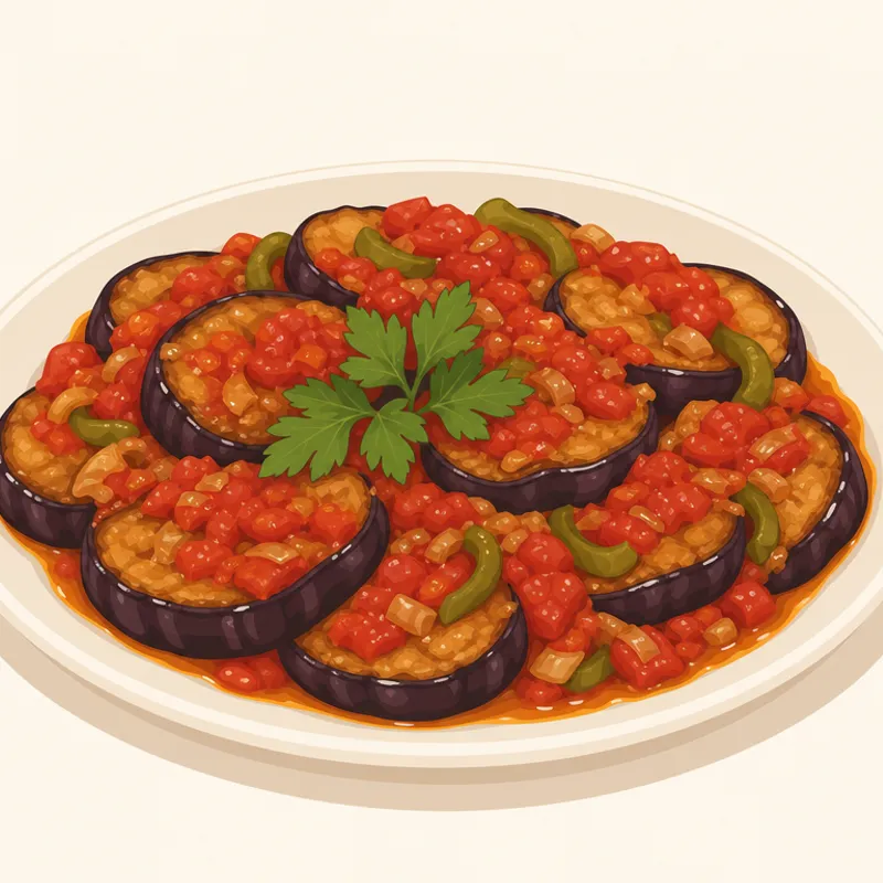 Monca (domatesli Patlıcan Kızartması) illustration