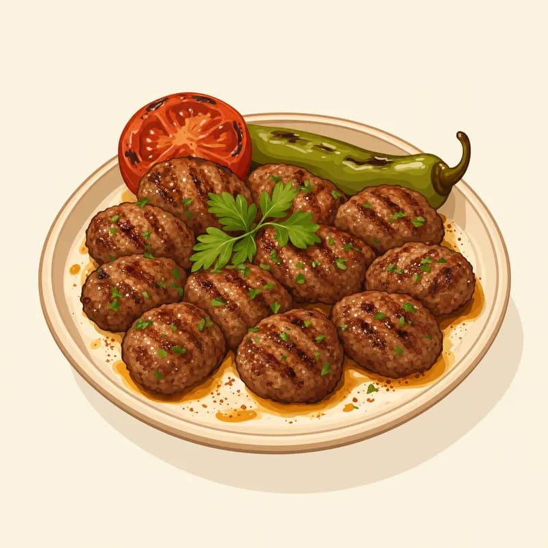 Muğla Köftesi illüstrasyonu