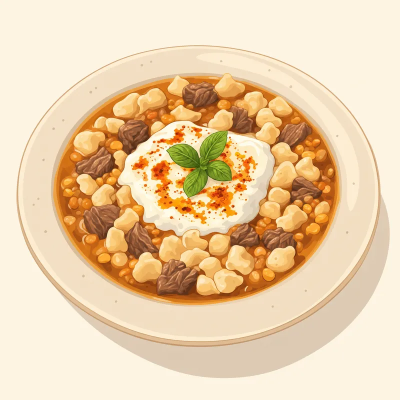 Muş Çorti Aşı (Yemeği) illustration