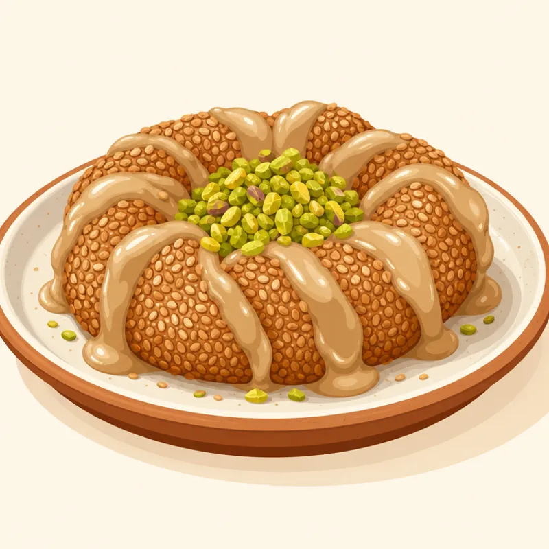 Nevşehir Tahinli Simidi illustration