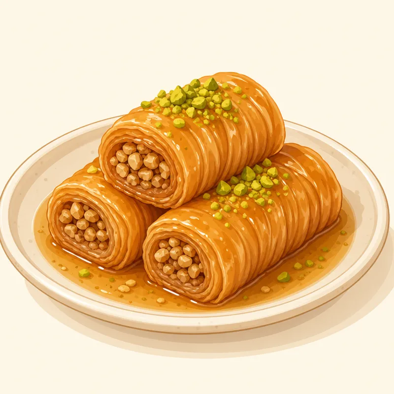 Niğde Sarım Burma Tatlısı illustration