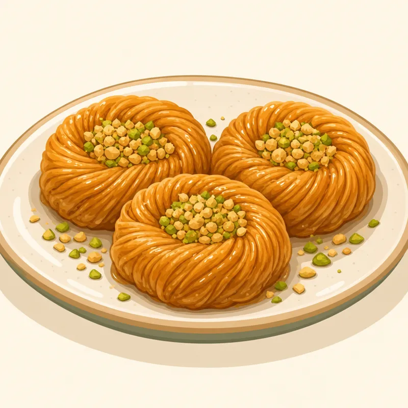 Ordu Fındıklı Burma Tatlısı illustration
