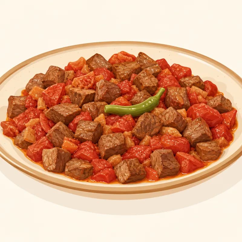 Osmancık Domates Kavurması illustration