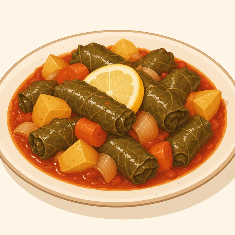 Osmancık Yaprak İçi Yemeği illustration