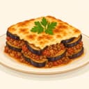 Patlıcan Musakka illustration