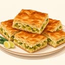 Pırasalı Börek illüstrasyonu