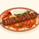 Ramazan kebabı illustration