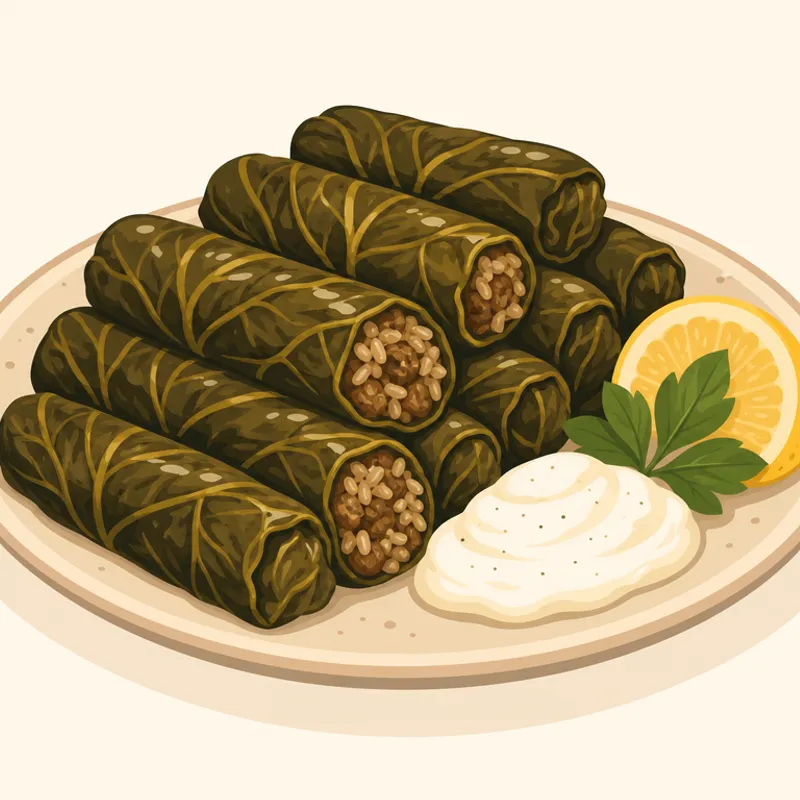 Rize Etli Kara Lahana Sarması illustration