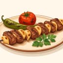 Sarımsak kebabı illustration