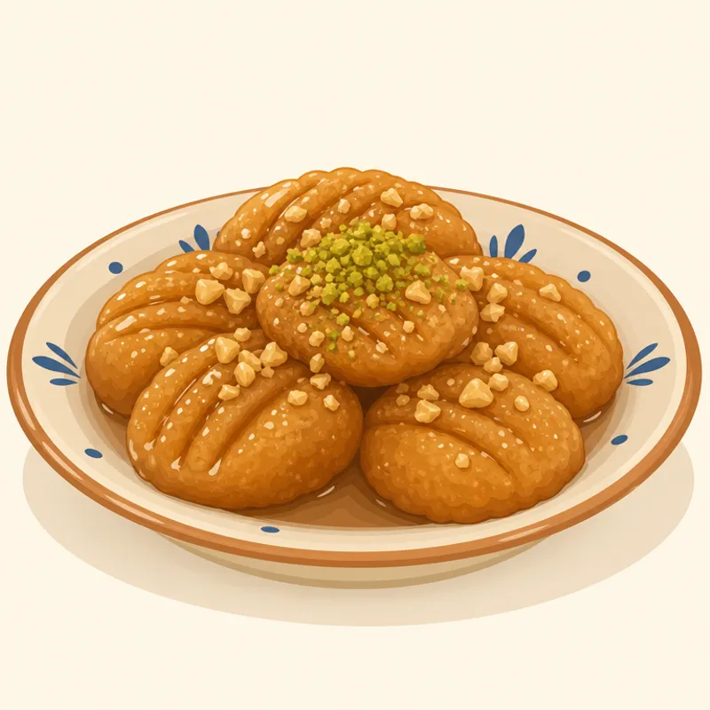 Şebinkarahisar Döğmeç Tatlısı illustration