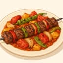 Sebzeli Sivas Kebabı illustration