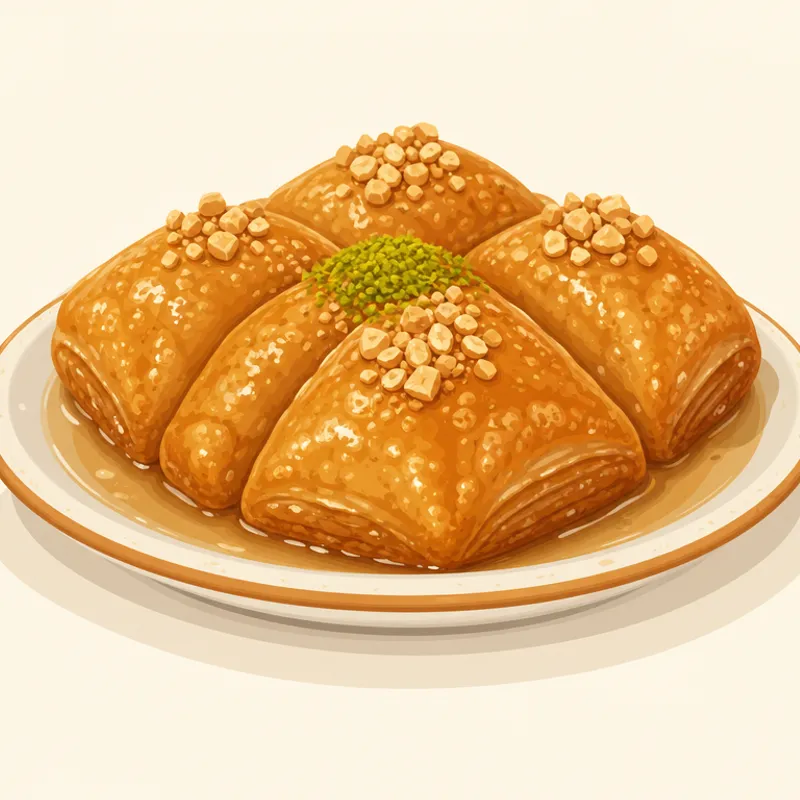 Senirkent Samsa Tatlısı illustration