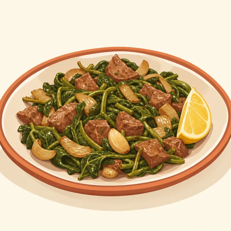 Serik Arapsaçı Kavurması illustration