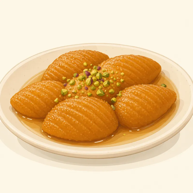 Siirt Gebole Tatlısı illustration