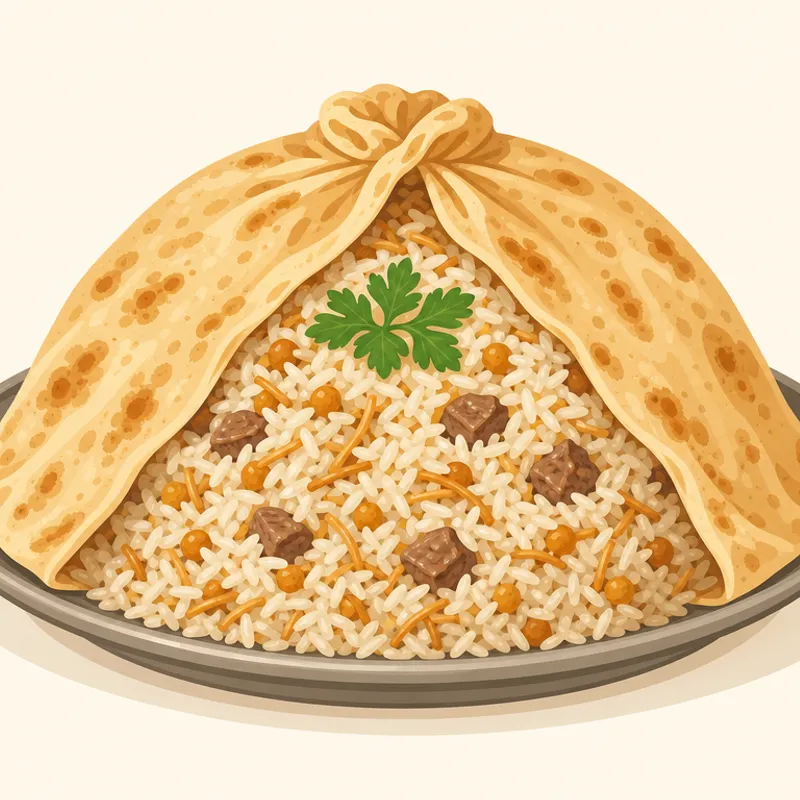 Siirt Perde Pilavı illustration