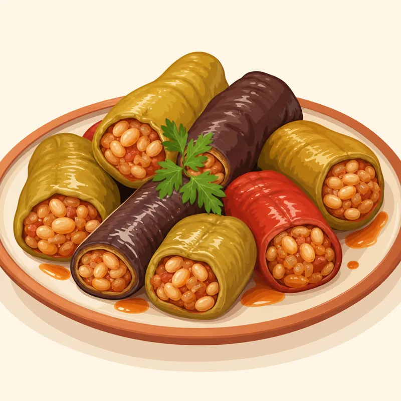 Subaşı Kuru Fasulyeli Biber Dolması (Tapkana Çuşka) illustration