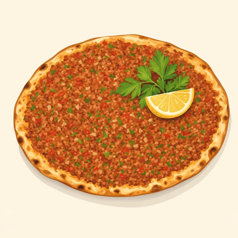 Tarsus Fındık Lahmacunu illüstrasyonu