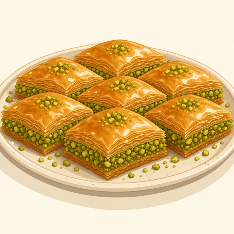 Tırtıl Baklava (oklavadan Sıyırma) illustration