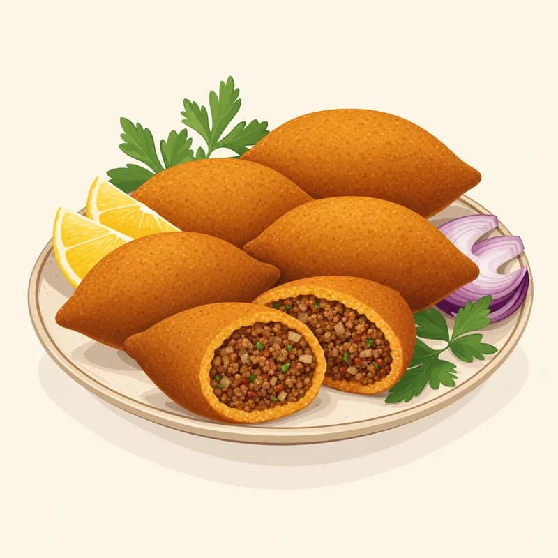 Urfa İçli Köftesi illustration