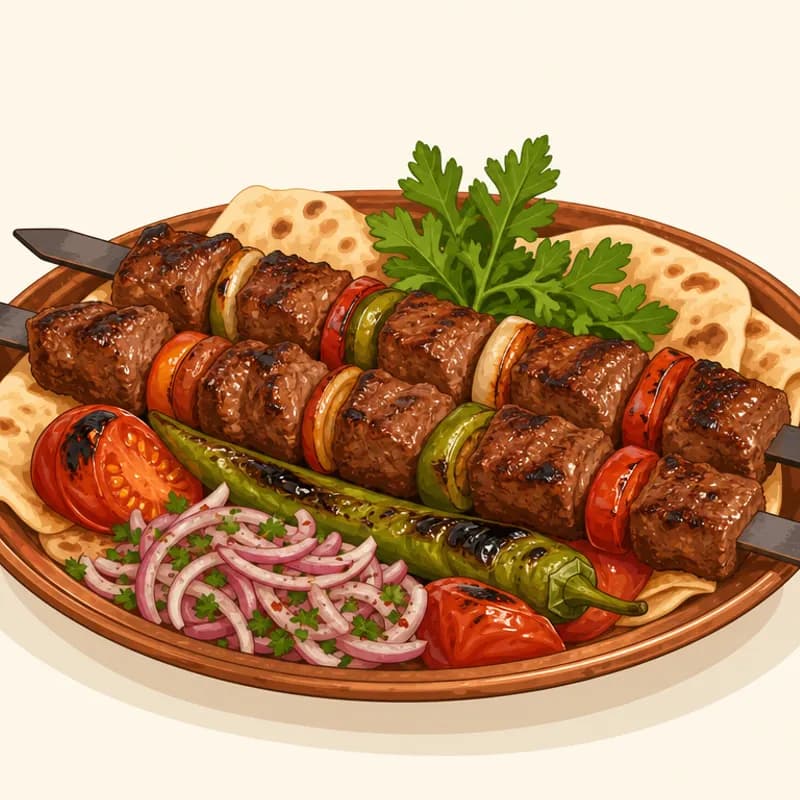Urfa Kazan Kebabı / Şanlıurfa Kazan Kebabı illustration