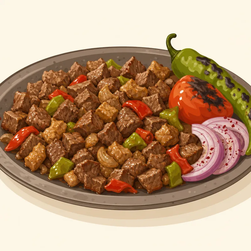 Urfa Sac Kavurması / Şanlıurfa Sac Kavurması illüstrasyonu