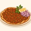 Urfa (Şanlıurfa) Lahmacunu (Kıymalı Ekmeği) illüstrasyonu