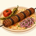 Urfa (Şanlıurfa) Patlıcanlı Kebabı illustration