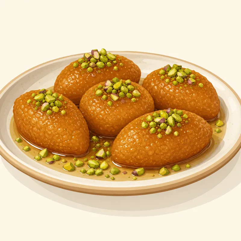 Urfa Şıllık Tatlısı (Şanlıurfa Şıllık Tatlısı) illüstrasyonu