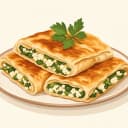 Ürtmekli Çökelek Böreği illustration