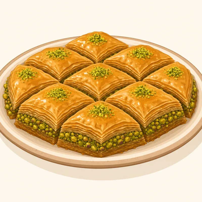 Uşak Baklavası illustration