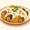 Yalancı Yoğurtlu Dolma illüstrasyonu