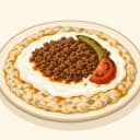 Yoğurtlu Alinazik illüstrasyonu