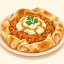 Yufkada Mercimekli Bulgur illustration