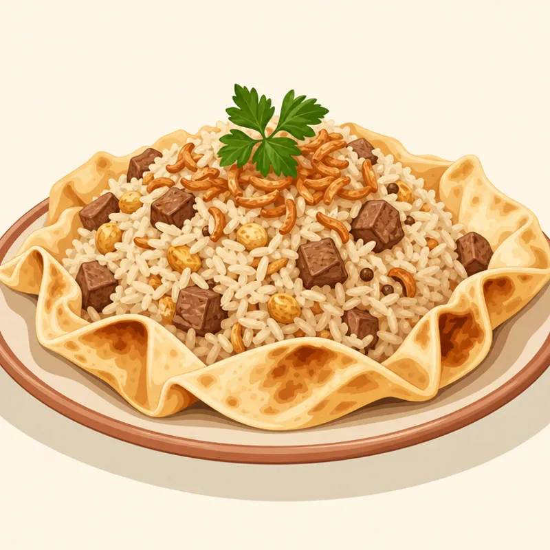 Yufkalı Konuralp Pilavı illustration