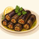 Zeytinyağlı Patlıcan Dolması illüstrasyonu