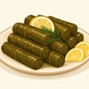 Zeytinyağlı Yaprak Sarması illüstrasyonu
