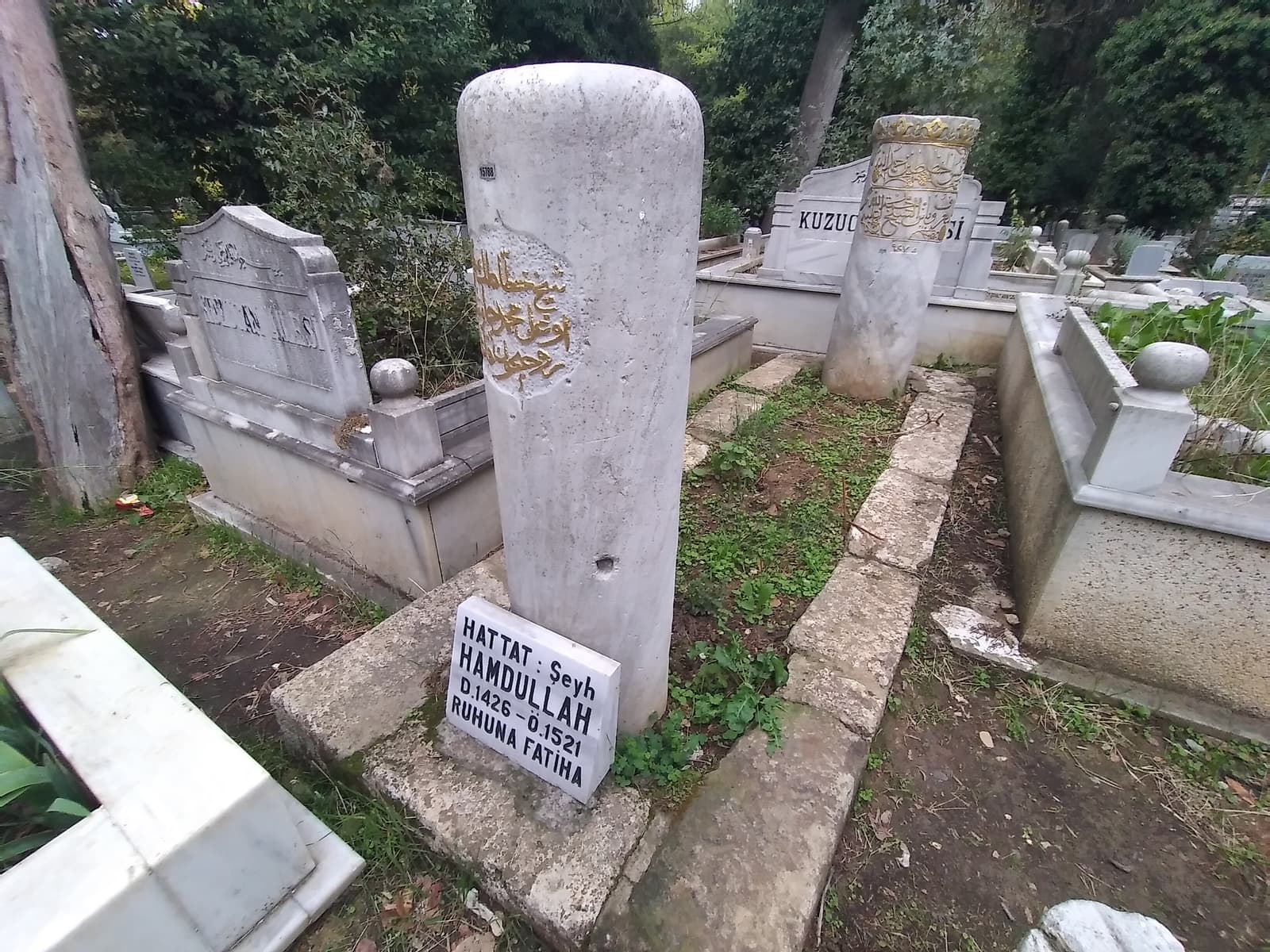 Hattat Şeyh Hamdullah Efendi Kabri, Üsküdar