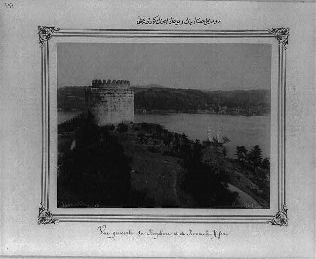 View of the Bosporus and the Rumeli Hisarı (fortress)