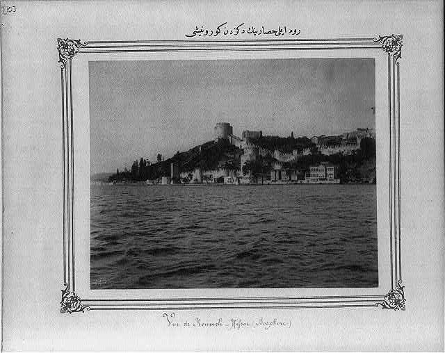 View of the Rumeli Hisarı (fortress) from the sea