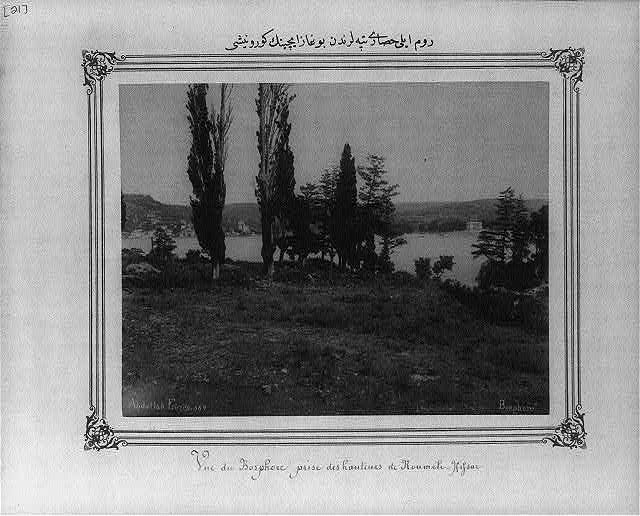 View of the Bosporus from the hills of Rumeli Hisarı