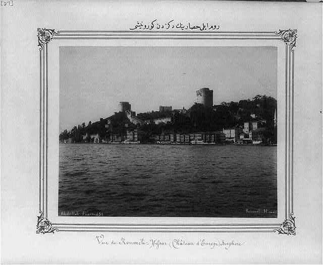 View of the Rumeli Hisarı (fortress) from the sea